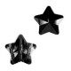 Fashion faceted 14mm Star bead Crystal black